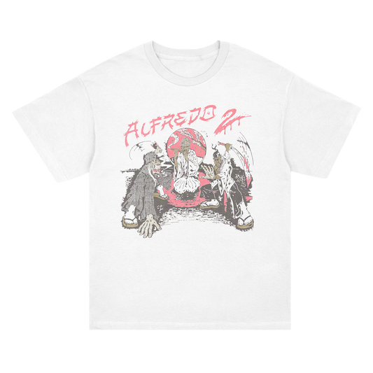 Alfredo II Antonio Cartoon Tee - White