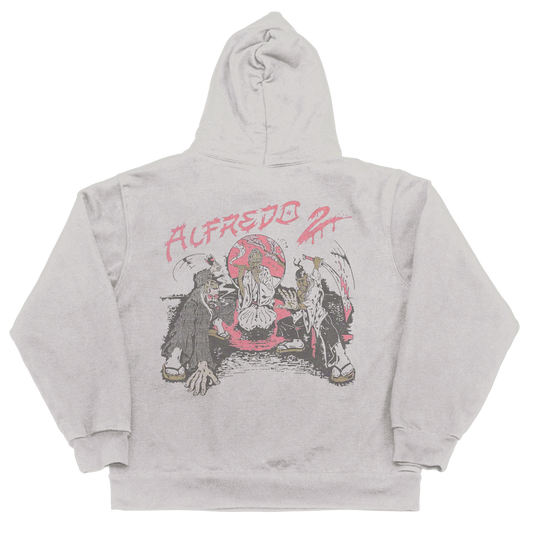 Alfredo Antonio Cartoon Hoodie - Grey