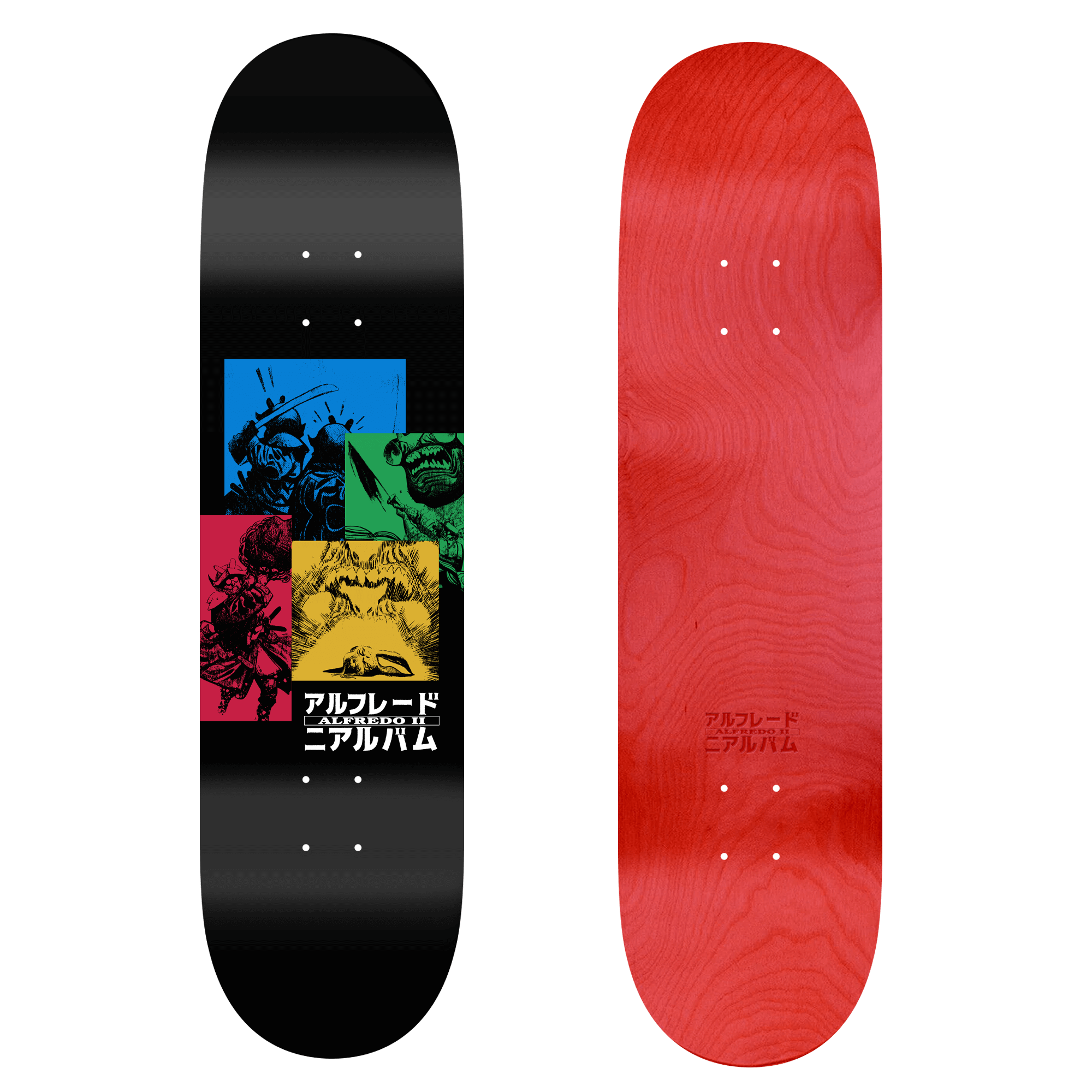 Alfredo II Anime Skateboard Deck